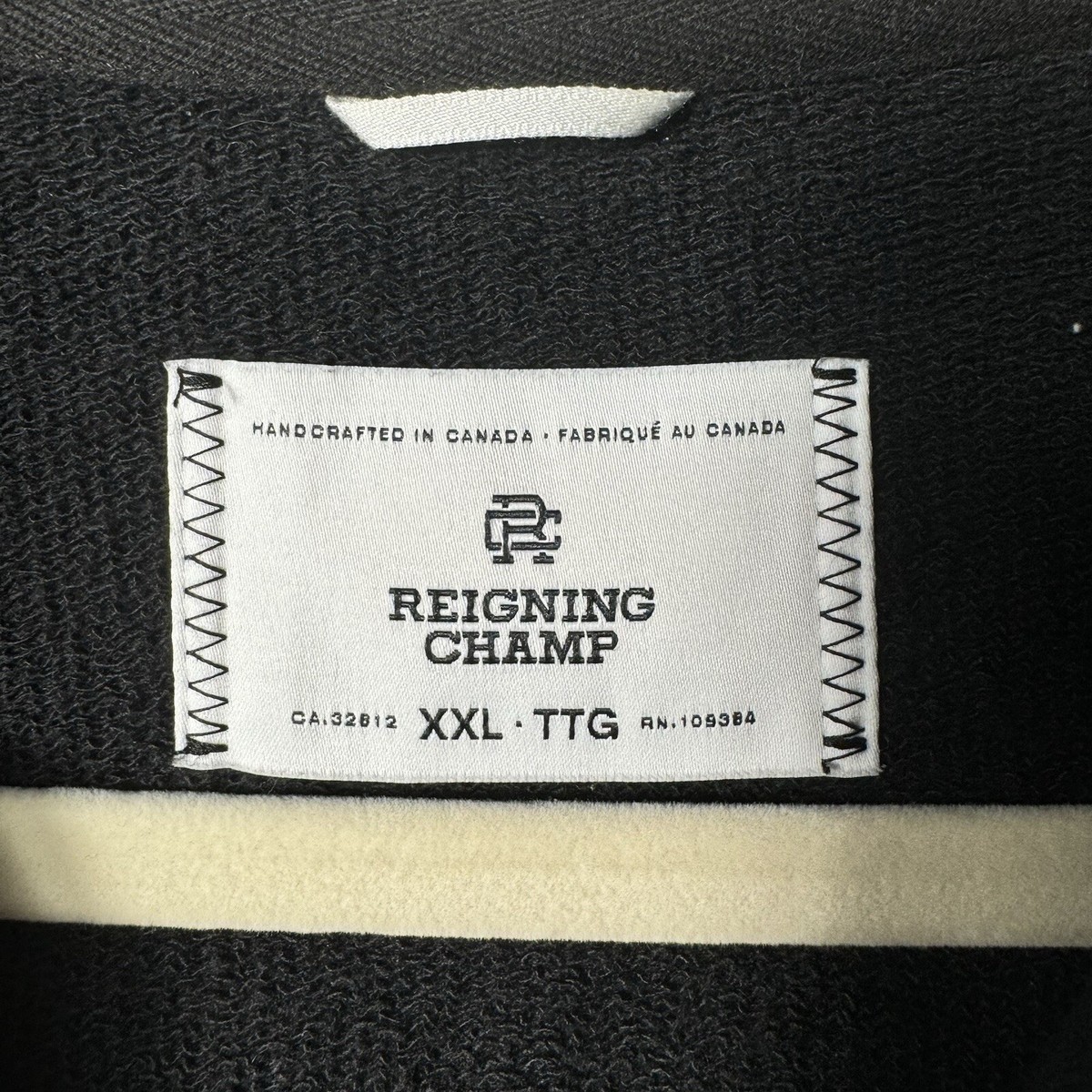 Reigning Champ Men's Black Coach Jacket XXL Classic Minimalist