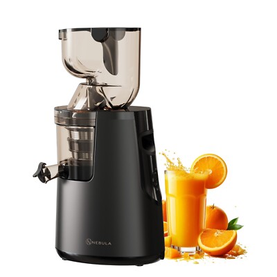 Nebula Grande Ganze Frucht Kaltpresse Slow Masticating Slow Juicer (Schwarz)