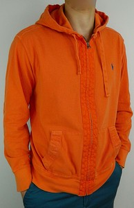 sudadera naranja hombre
