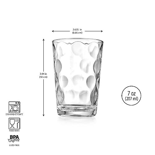 Home Essentials Drinking Glasses Set of 10 Juice Glass Cups