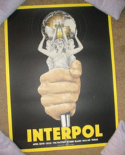 INTERPOL concert poster DALLAS 4-25-22 2022 print Pittides B