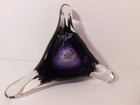 Spectacular an Original Signed Stan MEDGALL Triangle Shaped ArtGlass Paperweight — photo 8