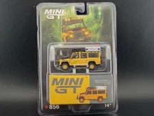 Mini GT Land Rover Defender 110 1989 Camel Trophy Amazon Team Turkey #856 1/64