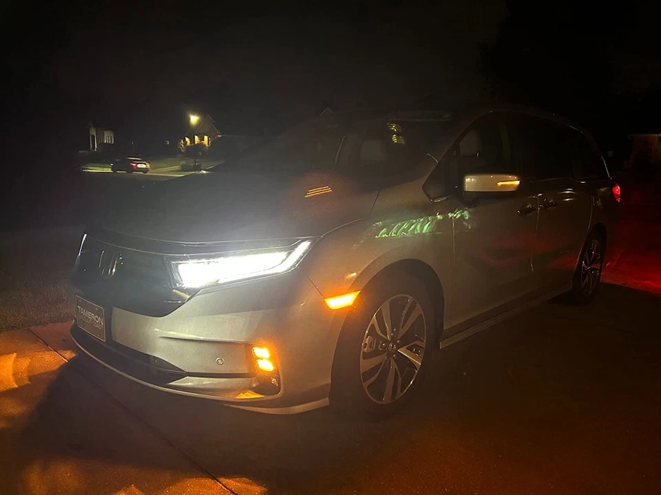 For Honda Odyssey 2018-2023 Amber LED Side Marker Bumper Light Smoked Lens 2PCS Foto 2 de 4