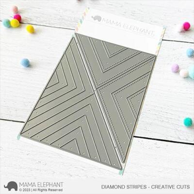 Mama Elephant, Creative Cuts/ Stanzschablone, Diamond Stripes