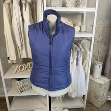 10,000 Ft Above Sea Level Women's Size L Blue Puffer Vest #3371
