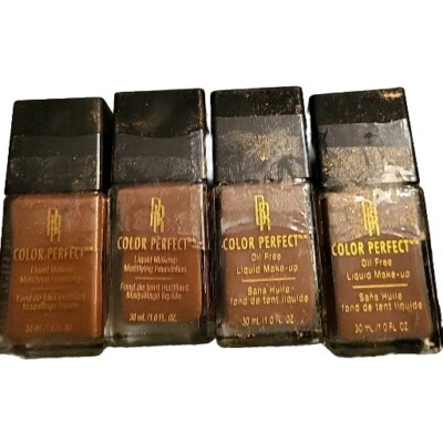 4-Black Radiance Color Perfect Liquid Make-Up  Foundation Cashmere 8412 READ 