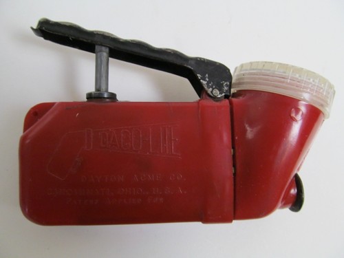 Vintage DACO-LITE Flashlight Red Hand Charged Dayton Acme Co. 1940s Rare Working - Picture 3 of 7