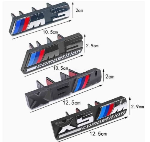 T-Shaped Car Front Badge ABS Grille Emblem for BMW M - X1 X2 X3 X4 X5 X6 X7 X8M - Picture 19 of 20