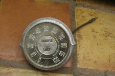 F4 - Vintage Antique Car Truck Speedometer In Chrome Bezel Approx 6 14 Round
