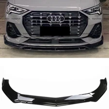 For Audi Q3 Q5 Q7 UNIVERSAL Front Bumper Lip Spoiler Splitter Glossy Black