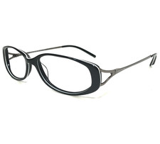 Anne Klein Eyeglasses Frames AK8039 129 Black Gray White Oval 51-15-135