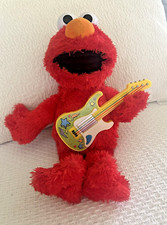 Sesame Street Rock Rhyme Talking Singing Elmo Plush Toy with Guitar 14 inch