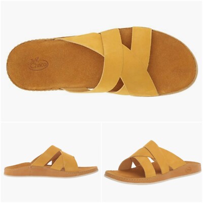 CHACO Women's Wayfarer Leather Slide Sandal US Size 10