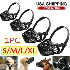 Pet Dog Basket Muzzle Mouth Cover Mesh Cage NoBarking Anti Bite Biting Chewing