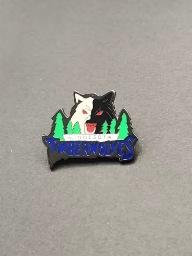 NBA Basketball Team Minnesota Timberwolves Enamel Lapel Pin, FREE SHIPPING!