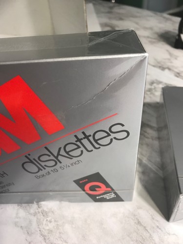 NIB Vintage 1987' 1989' 3M Diskettes 1X 3M High Density Diskettes Box Of 10 Lot - 第 9/10 張圖片