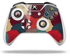 Skin for XBOX One S / X Controller Flowers Pattern 04 Vinyl Decal