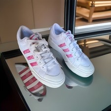 Size 9.5 - adidas Bravada 2.0 Platform White Pink Fusion W
