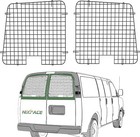 2Pcs Van Window Safety Screens set for Gmc Savana, Chevy Express Rear Door