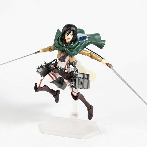 Anime Attack on Titan Figma 203 Mikasa Ackerman Action Figure Toy Gift No Box - Picture 3 of 19