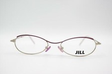 Vintage Jill J116 Purple Silver Oval Glasses Eyeglass Frame NOS