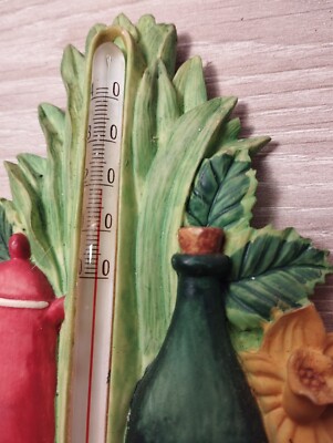 Thermomètre Mural En Céramique - Déco Champêtre Pour Cuisine - Neuf