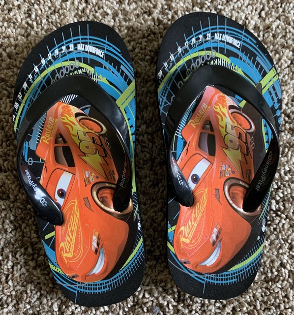 lightning mcqueen flip flops