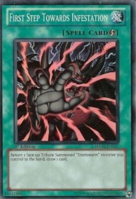 First Step Towards Infestation - HA05-EN057 - Super Rare - 1st Edition x3 - Near