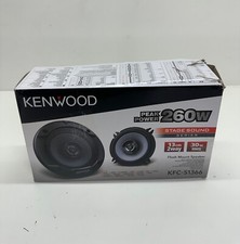 KENWOOD 520W TOTAL 2-WAY 5.25 INCH 13cm CAR DOOR/SHELF COAXIAL SPEAKERS PAIR #OP