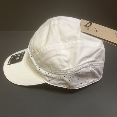 Unstructured Baseball Cap - Breathable Running Hat For Men & Women, Adjustable, UPF 50+ (White)