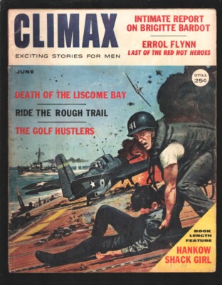 MAG: Climax 6/1959-Bill Wenzel story art-Bunny Yeager cheesecake pix-Brigitte...