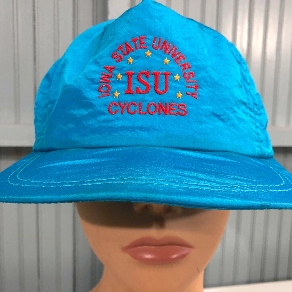 Бейсболка ISU Iowa State University Cyclones легкая нейлоновая с ремешком сзади кепка сделано в США - Изображение 2 из 4