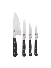 Mad Hungry 4 piece Steel Specialty Kitchen Knife Set Cutlery Various Colors 