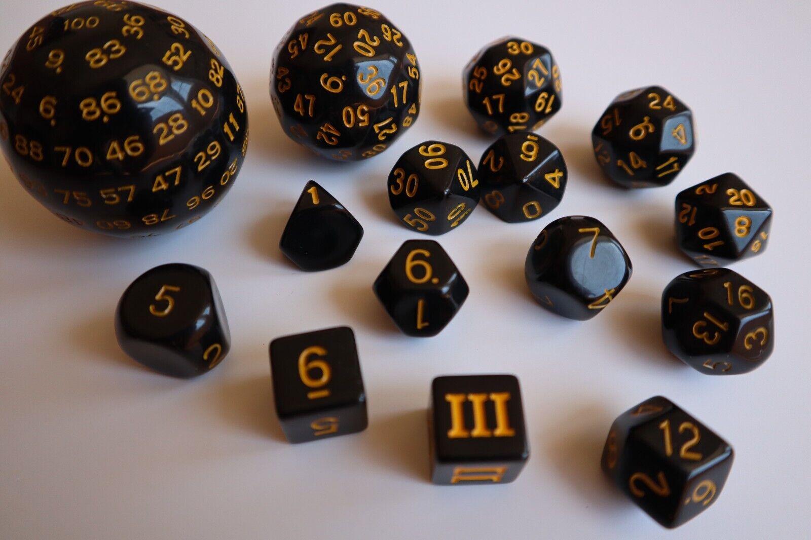 Especialidad oscuro perecer New 15 Piece DND Dice Set (D100,D60,D30,D24,D20,D16,D12,D8,D7,D10,D6,D5,D4)  | eBay