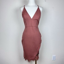 ASTR The Label Dress Womens Small Bodycon Lace Racerback Sexy Date Cocktail