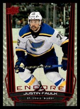Justin Faulk St. Louis Blues 2025-26 Encore Upper Deck Red #'d 099/199 E-146