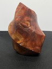 4” Natural Colorful Red Carnelian Agate Flame with druzy — photo 1