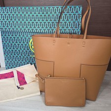 Tory Burch Leather Tote Bag A4 Shoulder Bag