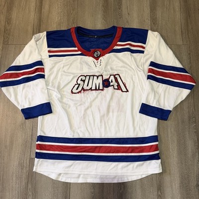 Sum 41 Final Tour Hockey Jersey White Size Large L Tour Merch Sold Out Rare