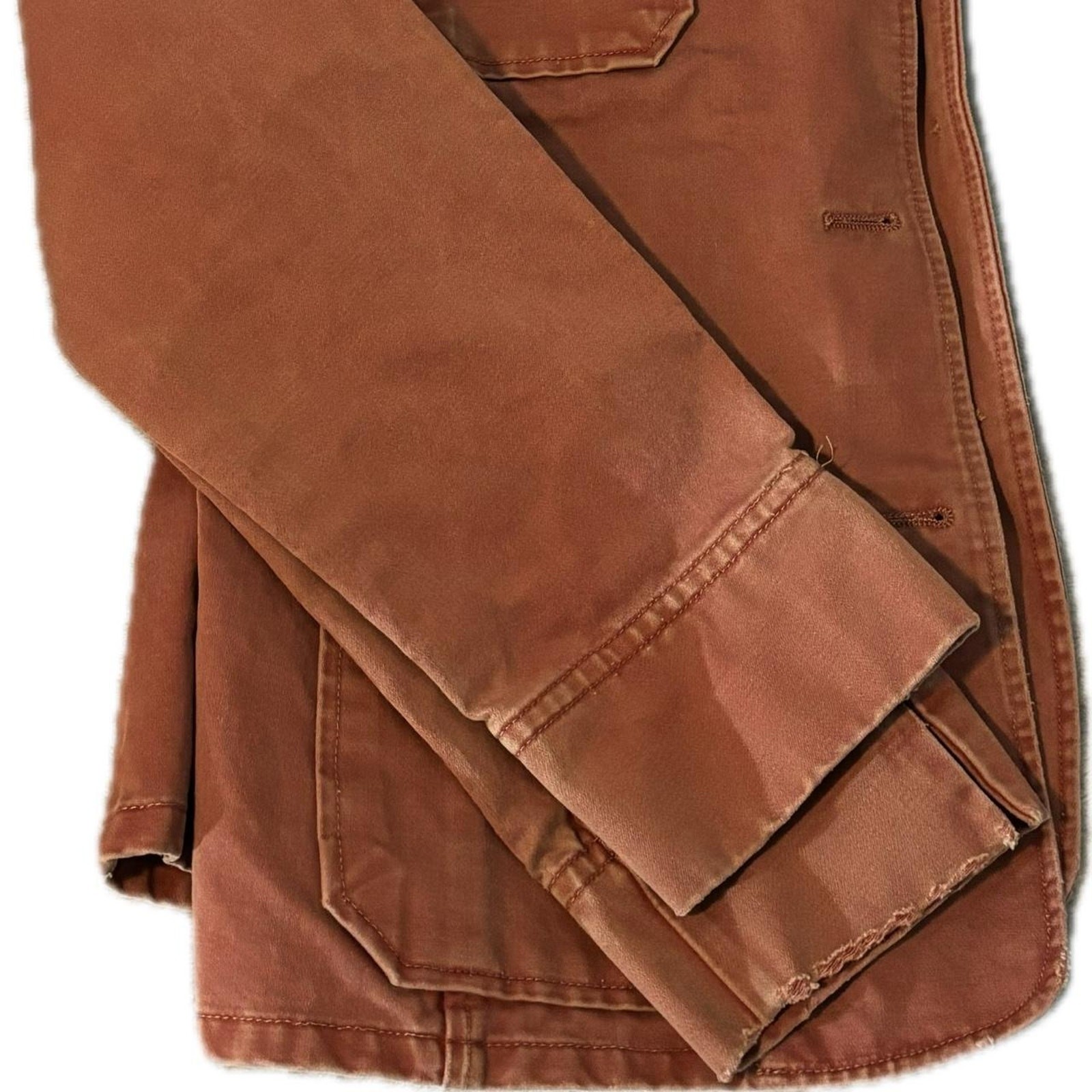 Gap Retro Orange / Brown Basic Jacket with Button… - image 4