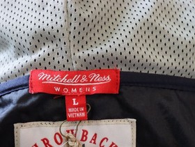 Dallas Cowboys Jacket Womens Large NFL Football Pullover Half Zip Mitchell & Nes