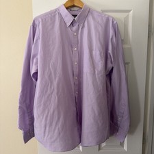 Men’s Chaps Purple Classic Dress Shirt Size 18 36/37