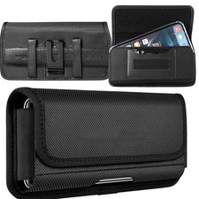 For Samsung S26 S25 S24 S23 22 Ultra Nylon Belt Clip Holster Carrying Pouch Case