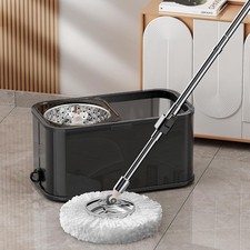 Spin Mop Bucket Set 360 Stainless Steel Wringer 246 Heads Refill Kit Spin Mop Bucket Set 360 Stainless Steel Wringer 246 Heads Refill Kit