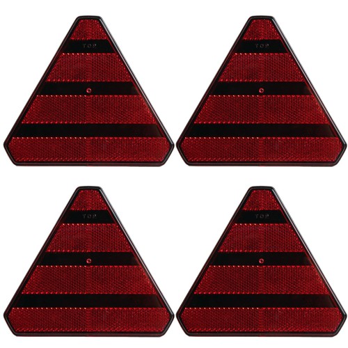 Occhio Gatto Riflettore Rosso Con Autoadesivo Moto, Quad, Atv ECC