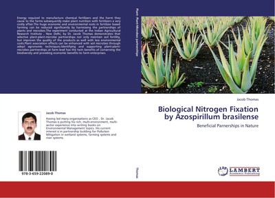 Jacob Thomas | Biological Nitrogen Fixation by Azospirillum brasilense | Buch