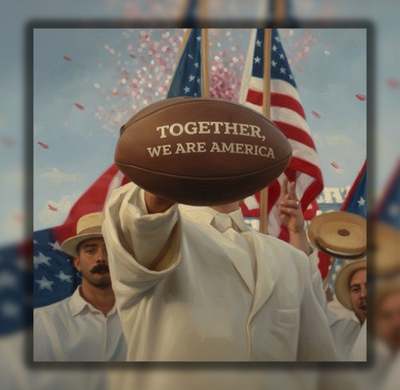 #ad #ad Bad Bunny Football Together We Are America 3x3” Water Resistant Sticker $3.00