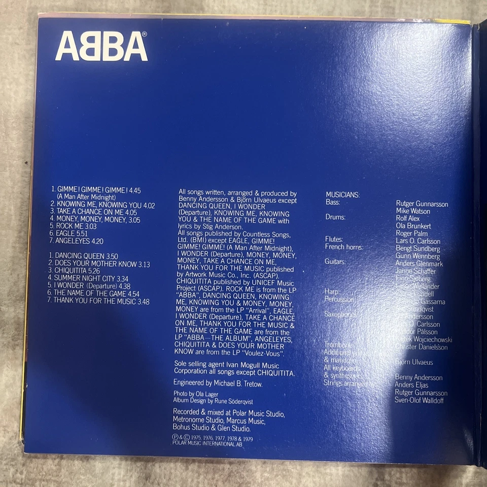 ABBA - GREATEST HITS VOL 2 - 12" VINYL LP ALBUM RECORD GATEFOLD SLEEVE - VG+ - Image 2 of 4