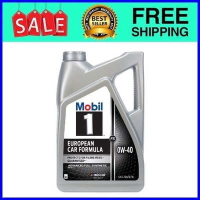 Mobil 1 FS European Formula Full Synthetic 0W-40 5 Qt Fast Ship USA